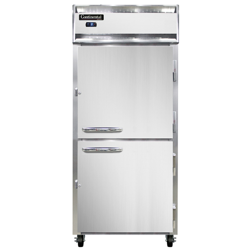 Continental Refrigerator 1FXSNSSHD Extra-Wide Freezer Reach-In 36-1/4 inch Stainless Steel One-Section Self-Contained