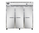 Continental Refrigerator 3RFFNSS Stainless Steel Three Section Refrigerator Freezer with Solid Doors and Digital Control