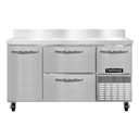 Continental Refrigerator FA60SNBS-D Freezer Base Shallow Depth Worktop Unit 60 inch Stainless Steel 2 Drawers