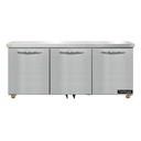 Continental Refrigerator D72N-U Designer Line Undercounter Refrigerator 72W Three Section Stainless Steel Energy Star