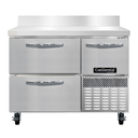Continental Refrigerator RA43SNBS-D Refrigerated Base Shallow Depth Worktop Unit 43W Stainless Steel