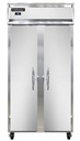 Continental Refrigerator 2RSESNSS Slim Line Refrigerator Reach In 36-1/4W Two Section Stainless Steel Interior Exterior