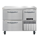 Continental Refrigerator RA43SN-D Refrigerated Base Shallow Depth Worktop Unit 43W Stainless Steel 2 Drawers