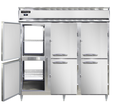 Continental Refrigerator DL3WE-SA-PT-HD Designer Line Heated Cabinet Extra Wide Pass-Thru Three Section 75 Cu Ft Capacity