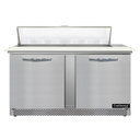 Continental Refrigerator D60N12C-FB Designer Line Sandwich Unit 60 inch Front Breather Stainless Steel 1/3 HP