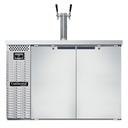 Continental Refrigerator KC50NSS Keg Cooler 50 inch 16 cu ft Front Breathing Stainless Steel Top with Faucets and Locks
