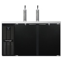 Continental Refrigerator KC59N Keg Cooler 59W 22 cu ft Front Breathing Stainless Steel Top 2 Door Lock