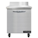 Continental Refrigerator SW27NBS Work Top Refrigerator 27W 74 cu ft capacity stainless steel top one-section NSF ENERGY STAR
