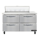 Continental Refrigerator SW48N10-D Sandwich Unit 48W 134 cu ft capacity with drawers and stainless steel top