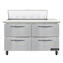 Continental Refrigerator SW48N10C-D Sandwich Unit 48W 134 cu ft capacity with drawers and stainless steel top