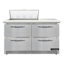Continental Refrigerator SW48N8C-FB-D Sandwich Unit Front Breather 48W 134 cu ft Capacity Two Section with Drawers