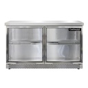 Continental Refrigerator SW48NGD-FB Work Top Display Refrigerator 48 Inch 13.4 cu ft Stainless Steel Glass Door