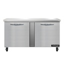 Continental Refrigerator SW60N Work Top Refrigerator 60W 17 cu ft Capacity Stainless Steel Flat Top Energy Star
