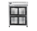 Continental Refrigerator 2RESNSASGDHD Extra-Wide Reach-In Refrigerator 57W Two-Section Stainless Steel Glass Doors