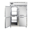 Continental Refrigerator D2RFNSSPTHD Designer Line Refrigerator Freezer Pass-Thru Two Section Stainless Steel Cabinet