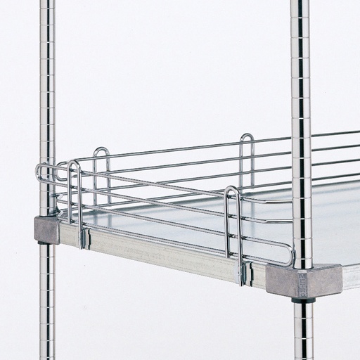 Metro L24WC Super Erecta 4" High Ledge for Solid Shelving, Chrome, 24"