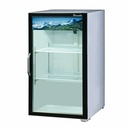 Blue Air BAGR7W-HC 7-Cubic Foot Glass Door Merchandiser Refrigerator with Energy Efficient LED Lighting and Adjustable Shelving
