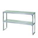 Blue Air Commercial Refrigeration BDOS1260 Double Over Shelf 12x60 Inch 430 Stainless Steel for Prep Table or Worktable