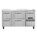 Continental Refrigerator RA60N-D Refrigerated Base Worktop Unit 60 inch Stainless Steel with Drawers and Door