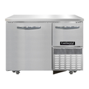 Continental Refrigerator FA43SN-U Undercounter Freezer Shallow Depth 43W Stainless Steel Doors Electronic Control