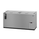Hoshizaki CC65-S Refrigerated Bottle Cooler Two Section 65-1/2 inch 19.6 cu ft Capacity Stainless Steel