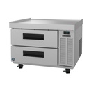 Hoshizaki CR36A Steelheart Series Refrigerated Equipment Stand 36-1/2W x 33-1/4D x 27H with 2 Drawers