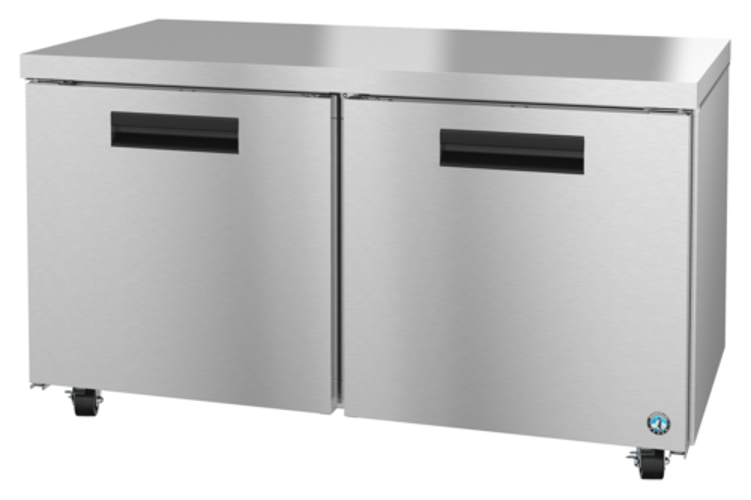 Hoshizaki UF60A Steelheart Series Undercounter Freezer 60 inch 17.55 cu ft Stainless Steel 2 Section 2 Doors