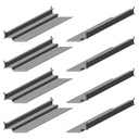 Hoshizaki HS-3558 Stainless Steel Bottom Support Universal Pan Slides 4 Pairs for Baker and Hotel Pans