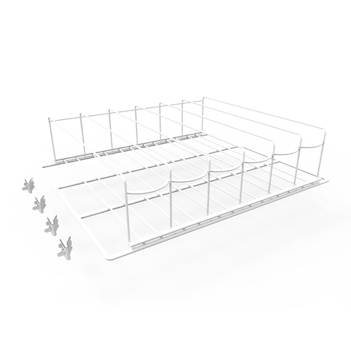 Hoshizaki HS-5289 Organizer Shelf with Tracks 36 20oz bottle 36 12oz can capacity per shelf includes 4 pilaster clips for RM-10
