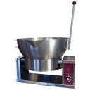Crown Steam ECTRS-16 Tilting Skillet Electric Countertop 16 Gallon Round Skillet Manual Tilt 304 Stainless Steel 7.5kW