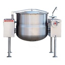 Crown Steam DLT-100TC Tilting Kettle Direct Steam 100 Gallon Capacity 2/3 Jacket Crank Tilt 316 Stainless Steel Interior