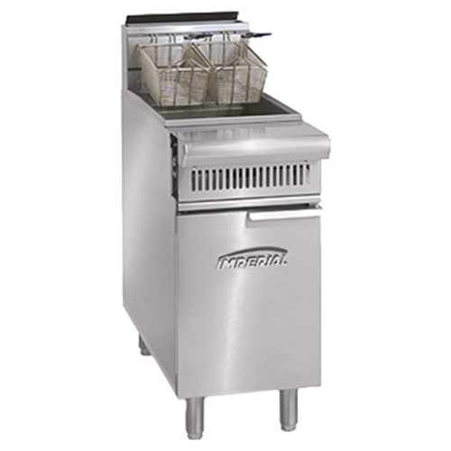 Imperial Range IHR-F75 Spec Series Heavy Duty Range Match Fryer Gas Floor Model 75 lb Capacity 175000 BTU NSF