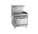 Imperial Range IHR-GT36-M Spec Series Heavy Duty Gas Range 36 Inch Griddle 1 Inch Thick Plate Stainless Steel