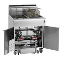 Imperial Range IFSSP250-OP-T Gas Fryer Floor Model 50 lb Capacity Open Pot Built-in Filter System 280000 BTU