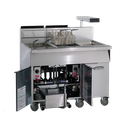 Imperial Range IFSCB375 Gas Fryer Floor Model 75 lb Capacity Built-in Filter System Food Warmer Stainless Steel