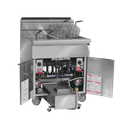 Imperial Range IFSSP350 Gas Fryer Floor Model 50 lb Capacity Built-in Filter System Stainless Steel 420000 BTU