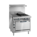 Imperial Range IHR-G24-2-C Spec Series Heavy Duty Gas Range 36 inch 2 Open Burners 24 inch Griddle Convection Oven