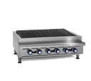 Imperial Range IRB-72 Charbroiler Gas Countertop 72W 12 Radiant Burners Cast Iron Grates Stainless Steel 180000 BTU