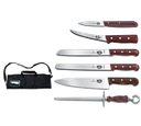 Victorinox 7.4012-X7 Cutlery Roll Set 7 Piece with Canvas Case Rosewood Handle