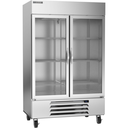 Beverage Air HBR49HC-1-G Horizon Series Refrigerator Reach In Two Section 46 Cu Ft Capacity Glass Doors Adjustable Shelves