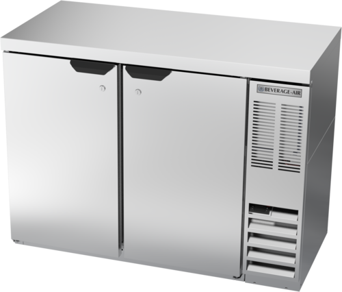 Beverage Air BB48HC1S27 Refrigerated Back Bar Storage Cabinet 48W 36H 12.4 cu ft Solid Doors LED Lighting