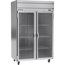Beverage Air HF2HC-1G Horizon Series Freezer Two Section 52W 85H 46 cu ft Capacity Glass Doors Adjustable Shelves