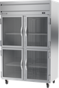 Beverage Air HFP2HC-1HG Horizon Series Freezer Reach In Two Section 46.29 cu ft with Glass Doors and Adjustable Shelves