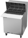 Beverage Air SPE27HC-12M-B Mega Top Refrigerated Counter 27 inch One Section Stainless Steel 6.9 cu ft Capacity