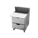 Beverage Air SPED27HC-C-B Sandwich Top Refrigerated Counter 27 inch 6.9 cu ft Stainless Steel Drawers Made in USA