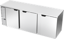 Beverage Air BB94HC-1-S Refrigerated Back Bar Storage Cabinet 95 inch Three Section 37.82 cu ft Stainless Steel
