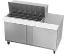 Beverage Air SPE60HC-18M Mega Top Refrigerated Counter 60 inch Two Section 16 cu ft Capacity Stainless Steel