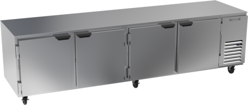 Beverage Air UCR119AHC Undercounter Side-Mount Refrigerator 118W 40.12 cu ft 4 Doors Stainless Steel