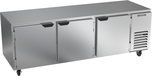 Beverage Air UCR93AHC Undercounter Side-Mount Refrigerator 93W 29.7 cu ft Stainless Steel 3 Doors 6 Shelves Made in USA