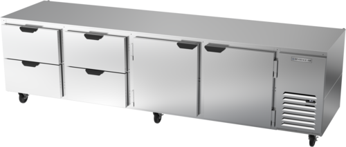 Beverage Air UCRD119AHC-4 Undercounter Refrigerator 119W 52.5 cu ft Stainless Steel 4 Drawers 2 Doors Made in USA